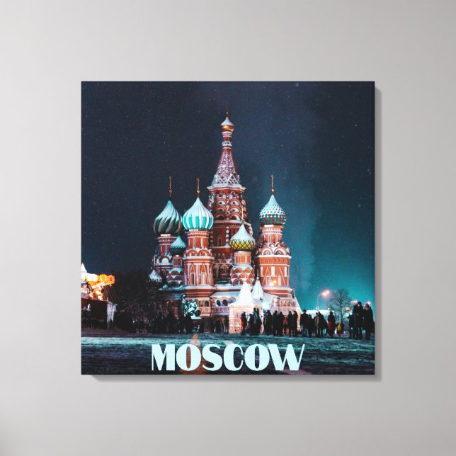 Moscow Russia St. Basil’s Cathedral Canvas Print (Front)