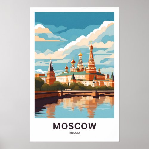 Moscow Russia Travel Print