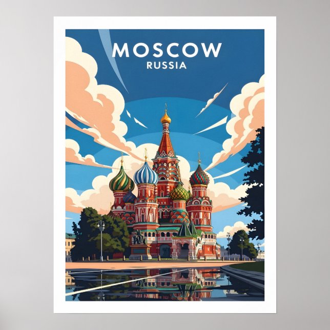 Moscow’s Saint Basil’s Cathedral Poster (Front)