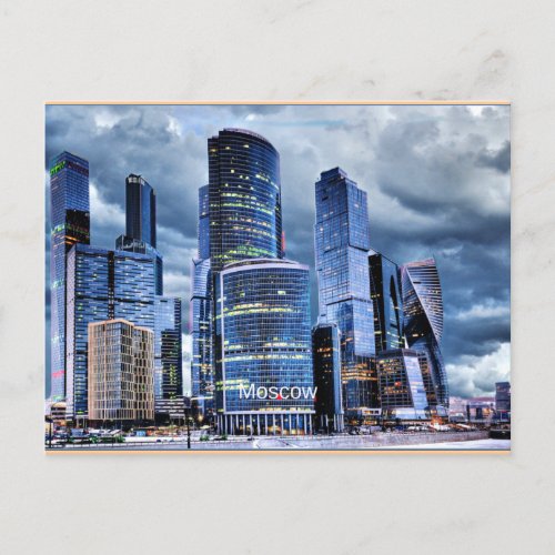 Moscow Skyline Postcard