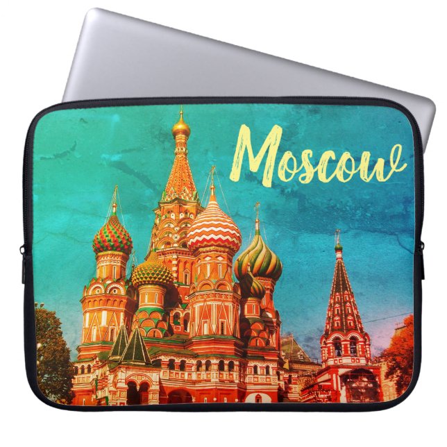 Moscow St Basil's Cathedral Computer Laptop Sleeve (Front)