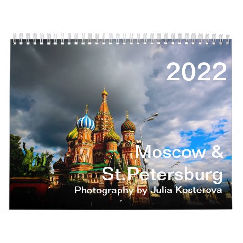 Moscow  StPetersburg 2022 Calendar