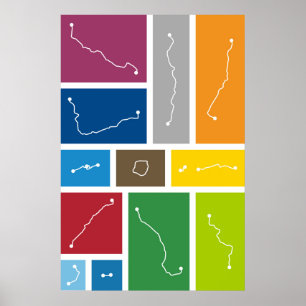 Moscow - Transit Palettes Poster