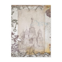 Moscow Vintage Style Post Card