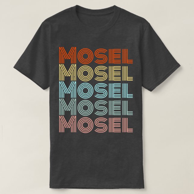 Mosel Retro Style Pflzer Moselaner T-Shirt (Design Front)