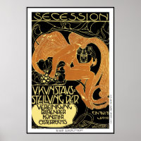 Moser Poster:  Vienna Secession Art Exhibition