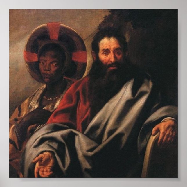 Moses and His Ethiopian Wife by Jordaens Poster (Front)