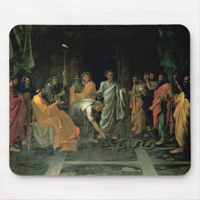 Moses and the Brazen Serpent (oil on canvas) Mouse Pad (Front)