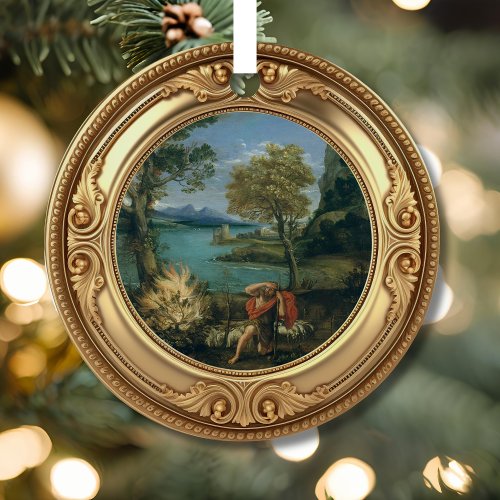 Moses and the Burning Bush Advent Jesse Tree Metal Ornament