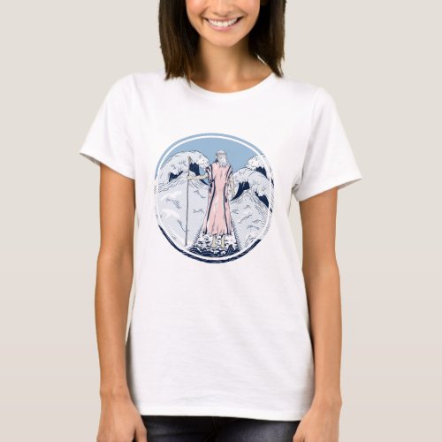 Moses and the parting sea T_Shirt