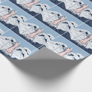 Moses and the parting sea wrapping paper