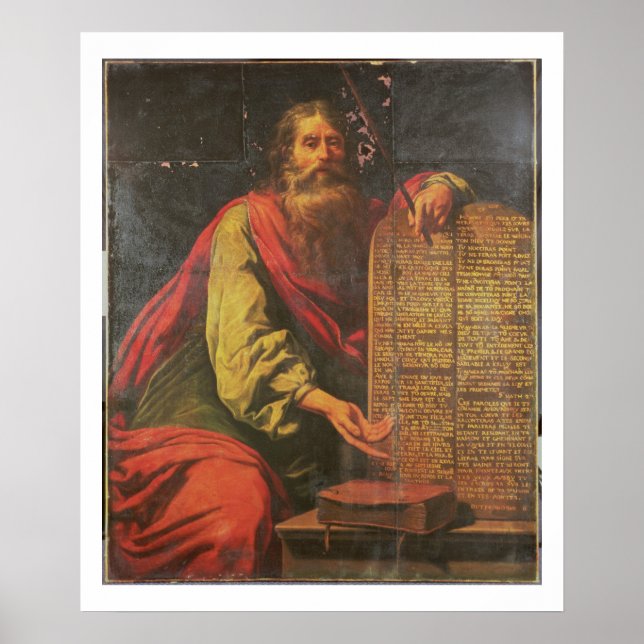 Moses and the Tablets of the Law Poster (Front)