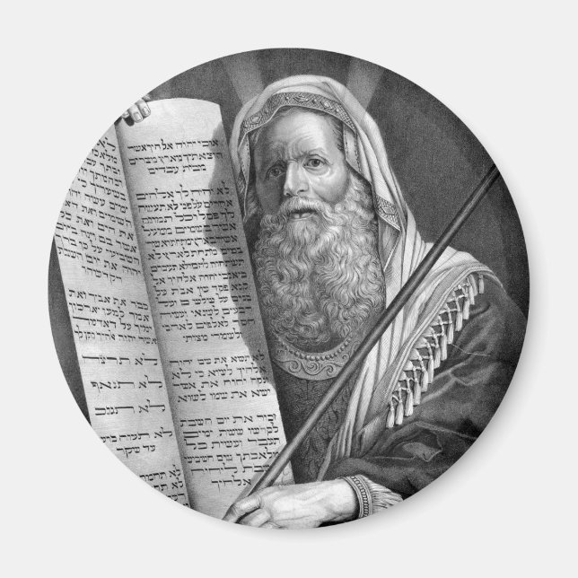 Moses and the Ten Commandments Magnet (Front)