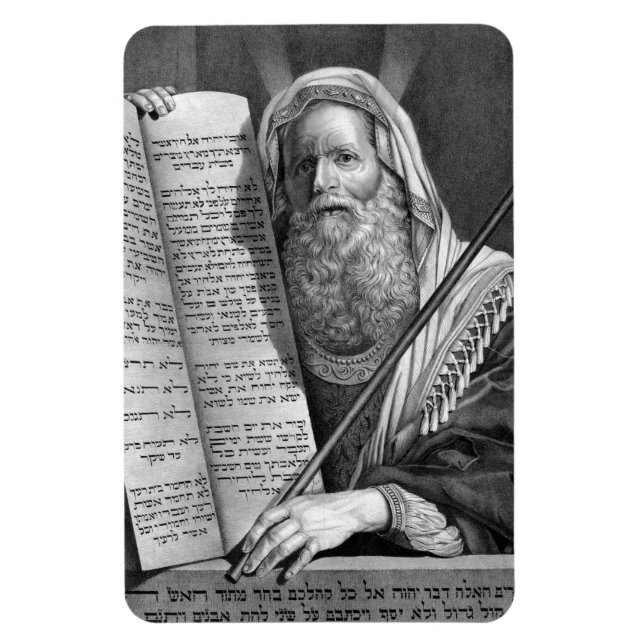 Moses and the Ten Commandments Magnet (Vertical)