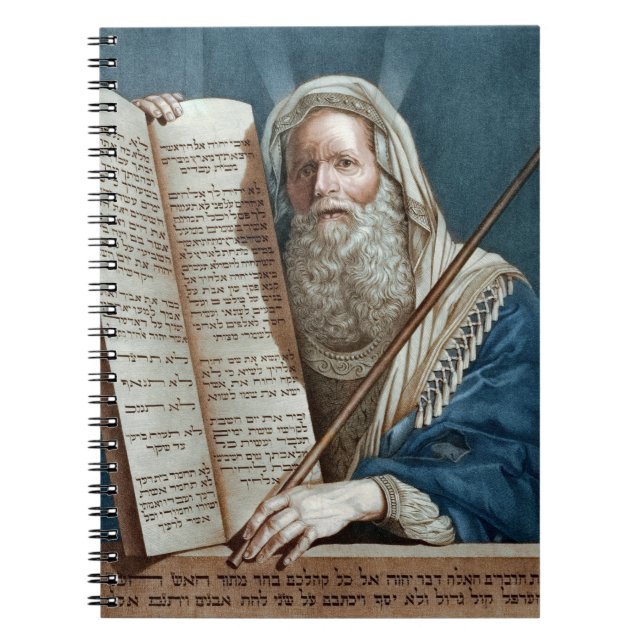 Moses and the Ten Commandments Notebook (Front)