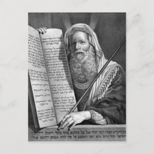 Moses and the Ten Commandments Postcard