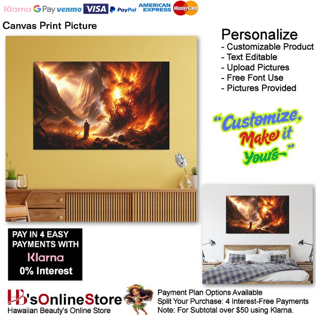 Moses Burning Bush Canvas Print Picture 3 (Moses Burning Bush God Speaks Canvas Print Picture 3.)