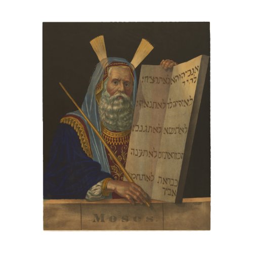 Moses by Henry Schile 1874 Wood Wall Art