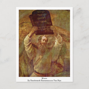 Moses By Rembrandt Harmenszoon Van Rijn Postcard