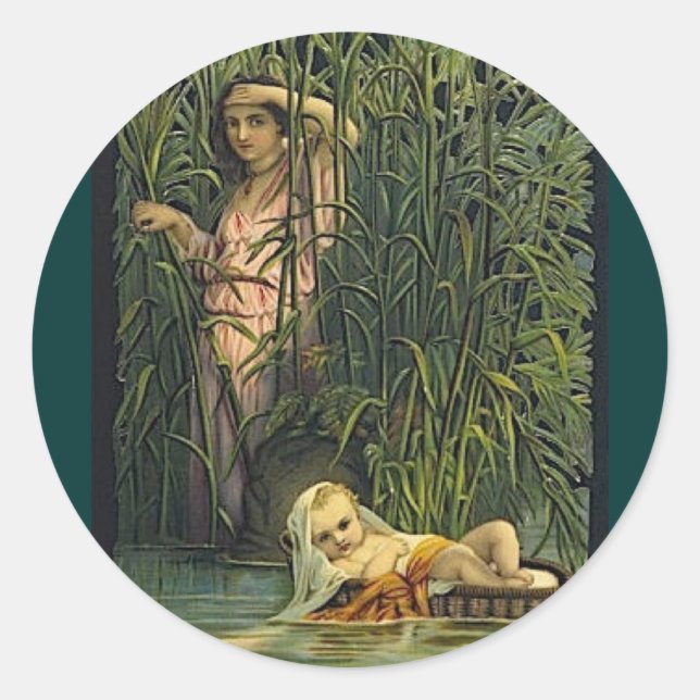 Moses Classic Round Sticker (Front)