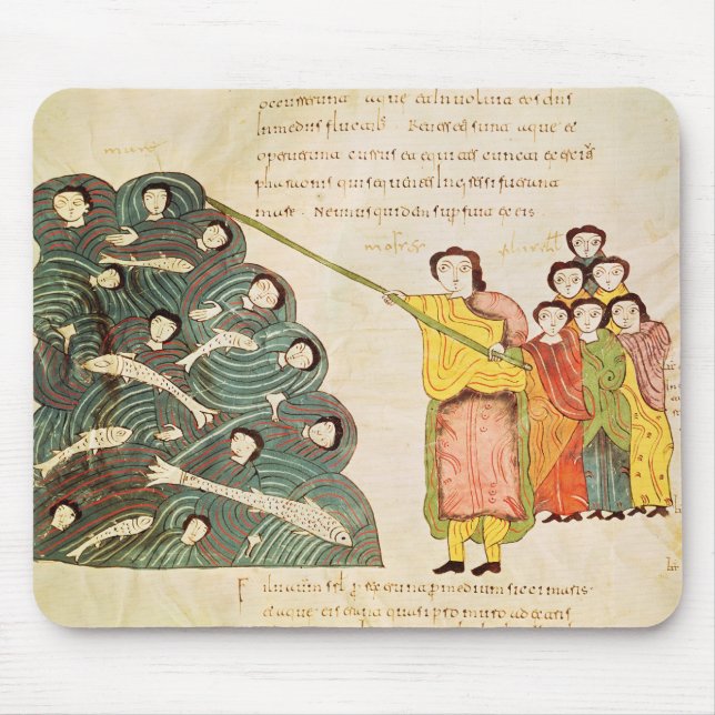 Moses closing the Red Sea on the Egyptians Mouse Pad (Front)