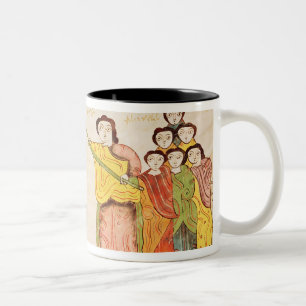 Moses closing the Red Sea on the Egyptians Two-Tone Coffee Mug