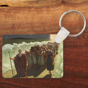 Moses Crossing of the Red Sea, Vintage Religion Keychain