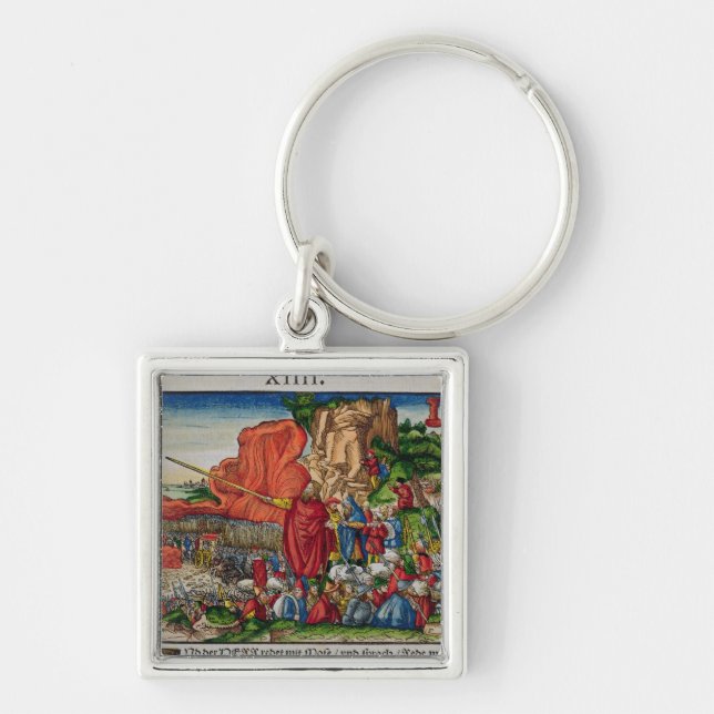 Moses crossing the Red Sea Keychain (Front)
