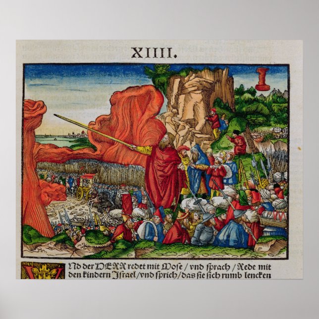 Moses crossing the Red Sea Poster (Front)