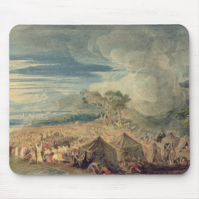 Moses dividing the waters of the Red Sea Mouse Pad (Front)