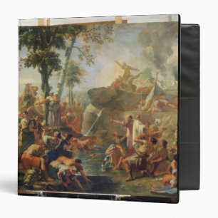 Moses Drawing Water from the Rock (oil on canvas) Binder