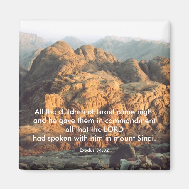 Moses Gives the Commandments - Magnet (Front)
