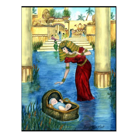 Moses in a Basket Postcard Zazzle