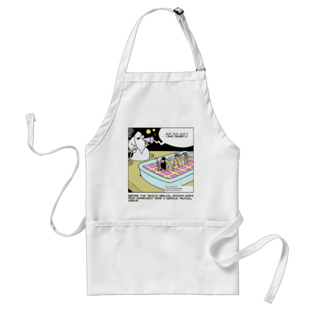 Moses In Hollywood Funny Gifts Tees Mugs Cards Etc Adult Apron (Front)