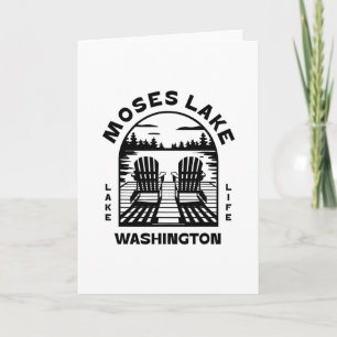Moses Lake Washington Outdoors Vintage 1  Card