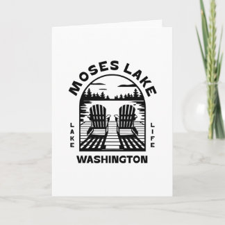Moses Lake Washington Outdoors Vintage 1 Card