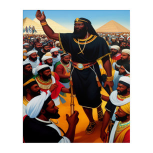 Moses Leads The People Out Of Egypt Acrylic Art