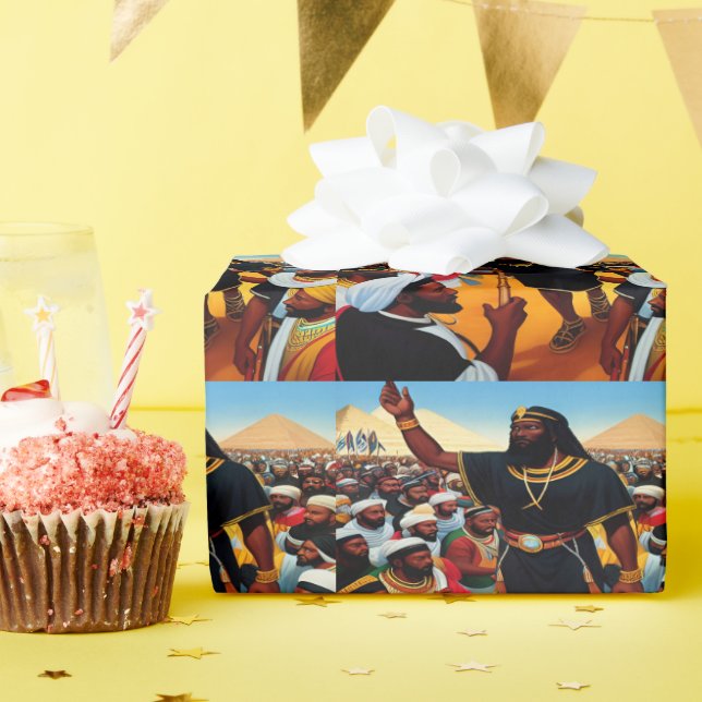 Moses Leads The People Out Of Egypt Wrapping Paper (Birthday Party)