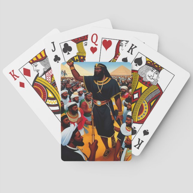 Moses Leads The People Playing Cards (Back)