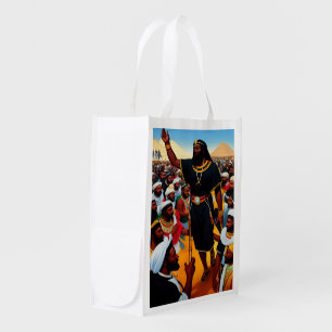 Moses Leads The People Reusable Grocery Bag