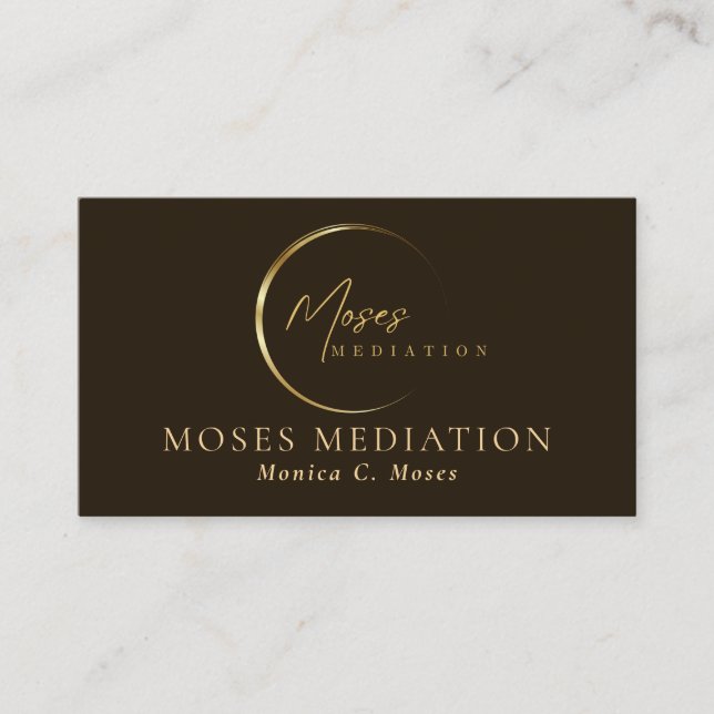 Moses Mediation I Monica Moses Business Card (Front)