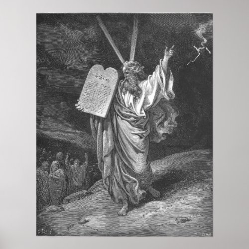Moses on Mount Sinai Poster
