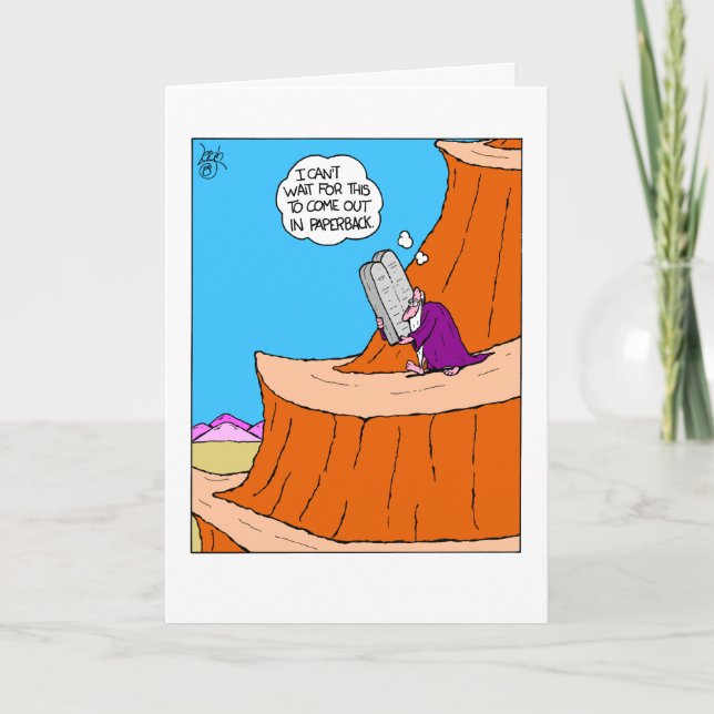 Moses paperback Ten Commandments Card (Front)
