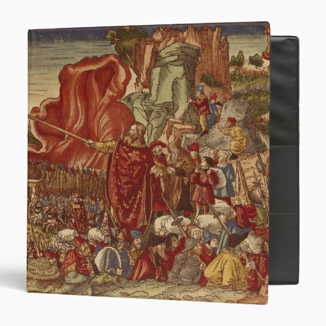 Moses parting the Red Sea 3 Ring Binder (Front/Inside)