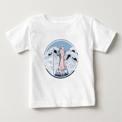 Moses parting the red sea baby T_Shirt