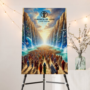 Moses Parting The Red Sea Foam Board