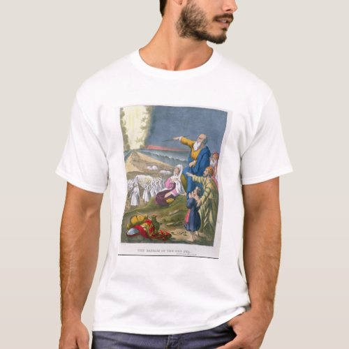 Moses Parting the Red Sea from a bible printed by T_Shirt