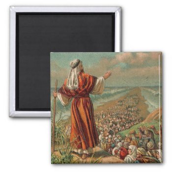 Moses Parts The Red Sea Magnet by Cardgallery at Zazzle