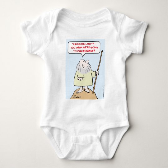 moses promised land california baby bodysuit
