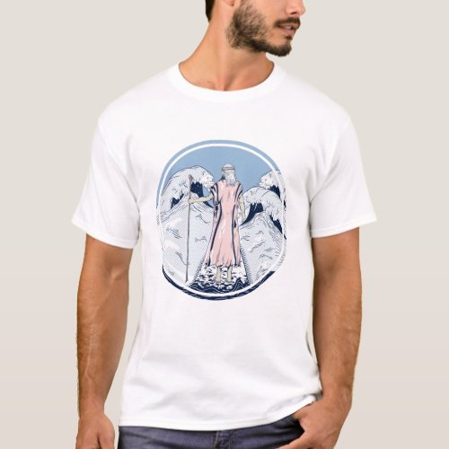 Moses Retro Poster Style T_Shirt